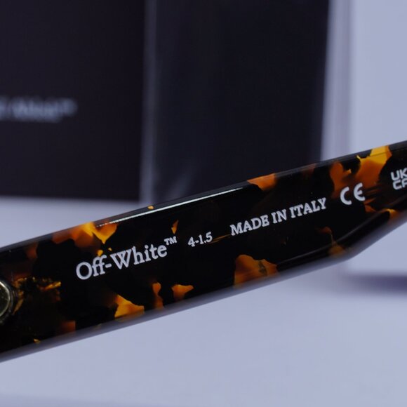 Off-White OERI144 HILO 6055 Cat Eye Sunglasses – Havana/Green